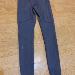 Lululemon Ivivva Leggings Girl Size 14 Gray Mesh